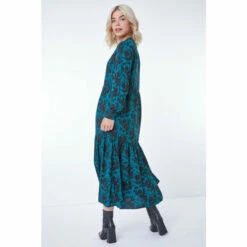 Dusk Blue Floral Print Midi Shirt Dress 4 Dusk Blue Floral Print Midi Shirt Dress -Dusk Shop unnamed file 546