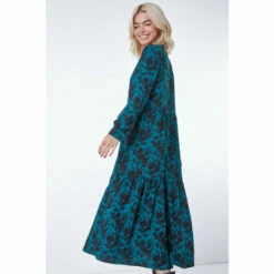 Dusk Blue Floral Print Midi Shirt Dress 5 Dusk Blue Floral Print Midi Shirt Dress -Dusk Shop unnamed file 547