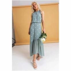 Dusk Green Tiered Multi Spot Print Dress 6 Dusk Green Tiered Multi Spot Print Dress -Dusk Shop unnamed file 55