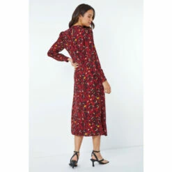 Dusk Red Multi Animal Print Midi Dress -Dusk Shop unnamed file 558