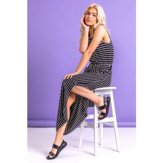 unnamed-file-56.jpg Dusk Black Striped Draw Cord Maxi Dress -Dusk Shop unnamed file 56