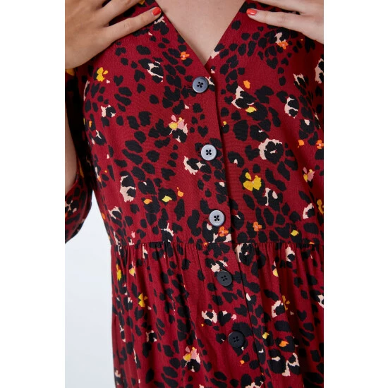 unnamed-file-566.jpg Dusk Red Animal Print Button Through Dress -Dusk Shop unnamed file 566