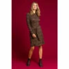 Dusk Brown Animal Print Belted Fit & Flare Dress 2 Dusk Brown Animal Print Belted Fit & Flare Dress -Dusk Shop unnamed file 587