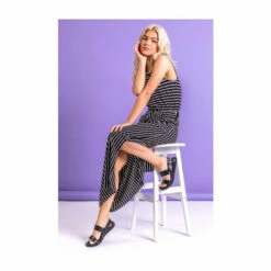 Dusk Black Striped Draw Cord Maxi Dress 6 Dusk Black Striped Draw Cord Maxi Dress -Dusk Shop unnamed file 60