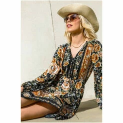 Dusk Black Multi Boho Floral Drawstring Frill Dress 7 Dusk Black Multi Boho Floral Drawstring Frill Dress -Dusk Shop unnamed file 609