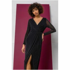 Dusk Black Shimmer Wrap Fitted Maxi Dress 7 Dusk Black Shimmer Wrap Fitted Maxi Dress -Dusk Shop unnamed file 628