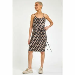 Dusk Black Abstract Belted Jersey Midi Dress 4 Dusk Black Abstract Belted Jersey Midi Dress -Dusk Shop unnamed file 651