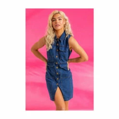 Dusk Blue Denim Utility Pocket Dress -Dusk Shop unnamed file 685