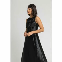 Dusk Black Sparkle Embellished Fit & Flare Dress -Dusk Shop unnamed file 689