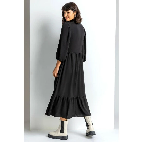 unnamed-file-697.jpg Dusk Black Ditsy Spot Print Button Down Dress -Dusk Shop unnamed file 697