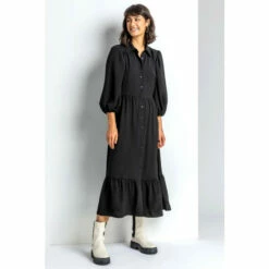 Dusk Black Ditsy Spot Print Button Down Dress 4 Dusk Black Ditsy Spot Print Button Down Dress -Dusk Shop unnamed file 698