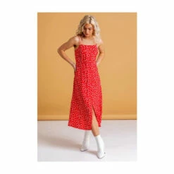 Dusk Black Ditsy Floral Print Midi Dress -Dusk Shop unnamed file 706