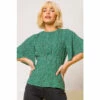 Dusk Green Ditsy Spot Print Peplum Top 2 Dusk Green Ditsy Spot Print Peplum Top -Dusk Shop unnamed file 722