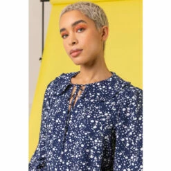 Dusk Blue Abstract Spot Print Square Neck Top 5 Dusk Blue Abstract Spot Print Square Neck Top -Dusk Shop unnamed file 743