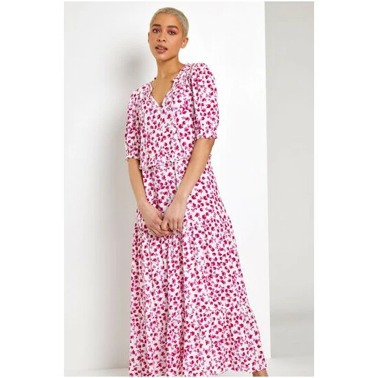 unnamed-file-76.jpg Dusk White Ditsy Floral Tie Neck Midi Dress -Dusk Shop unnamed file 76