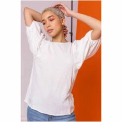 Dusk White Glitter Spot Balloon Sleeve Top 7 Dusk White Glitter Spot Balloon Sleeve Top -Dusk Shop unnamed file 774