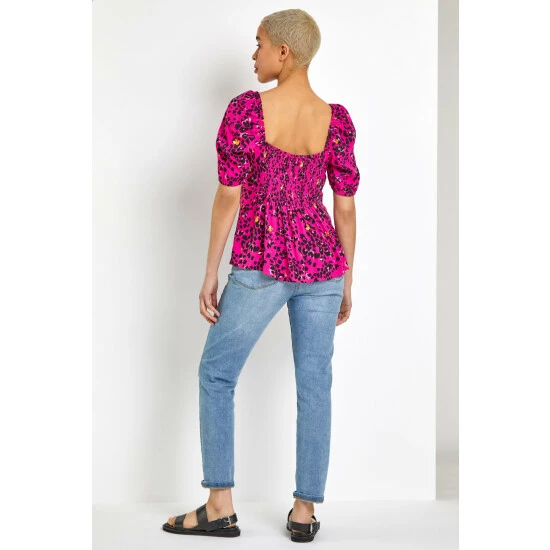 unnamed-file-777.jpg Dusk Pink Animal Print Tie Neck Peplum Top -Dusk Shop unnamed file 777