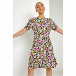Dusk Pink Bold Floral Keyhole Detail Dress 6 Dusk Pink Bold Floral Keyhole Detail Dress -Dusk Shop unnamed file 81