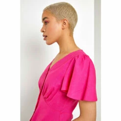 Dusk Pink Linen Button Through Blouse -Dusk Shop unnamed file 812