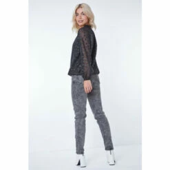 Dusk Black Burnout Heart Print High Neck Top 4 Dusk Black Burnout Heart Print High Neck Top -Dusk Shop unnamed file 840