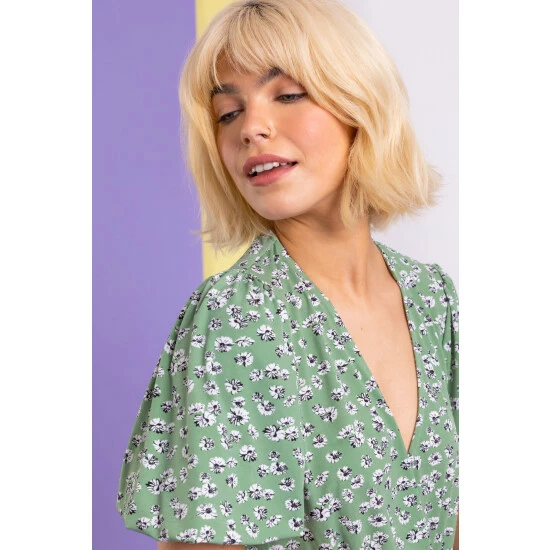 unnamed-file-894.jpg Dusk Green Ditsy Floral Print Peplum Top -Dusk Shop unnamed file 894