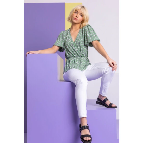 unnamed-file-895.jpg Dusk Green Ditsy Floral Print Peplum Top -Dusk Shop unnamed file 895