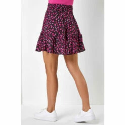 Dusk Black & Purple Ditsy Floral Print Tiered Skirt 5 Dusk Black & Purple Ditsy Floral Print Tiered Skirt -Dusk Shop unnamed file 949