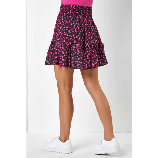 unnamed-file-949.jpg Dusk Black & Purple Ditsy Floral Print Tiered Skirt -Dusk Shop unnamed file 949