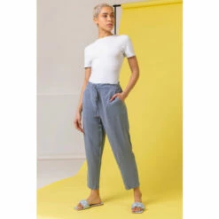 Dusk Grey Frill Detail Panel Trousers -Dusk Shop unnamed file 971